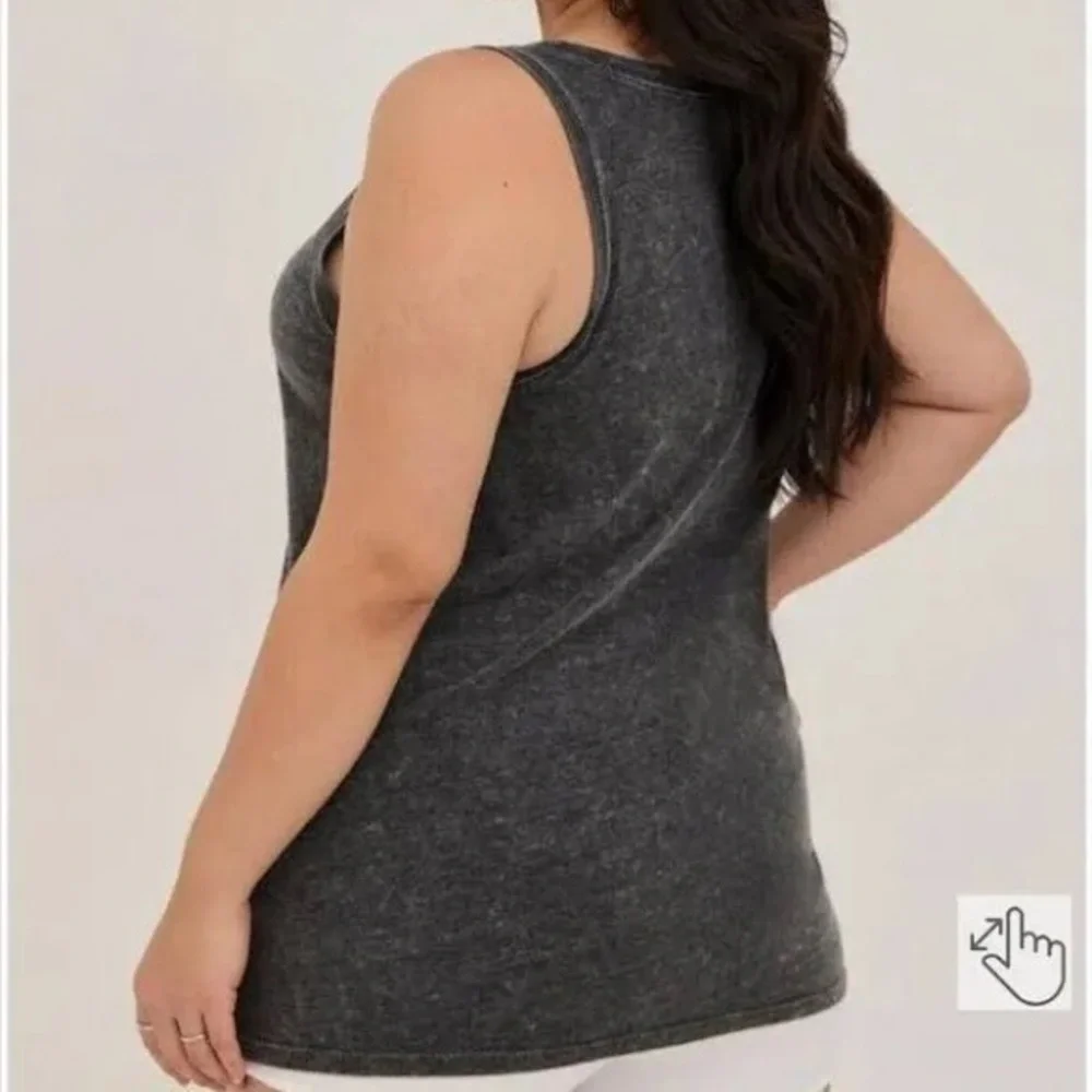 Torrid Vintage Triblend Jersey Crew Neck Tank - Picture 3 of 3
